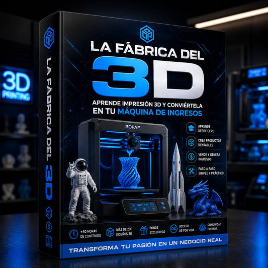 LA FABRICA DEL 3D CURSO COMPLETO + 5 BONUS DE REGALO